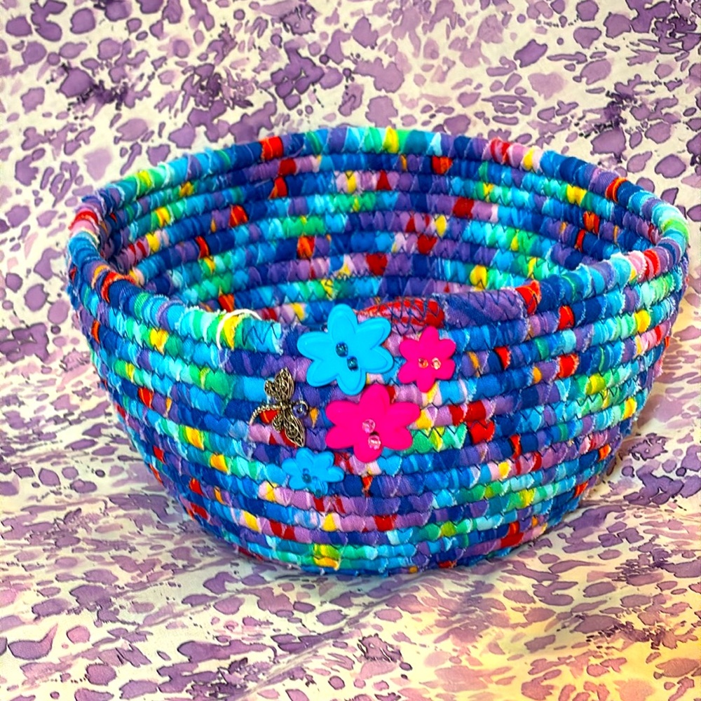 Handmade rope basket